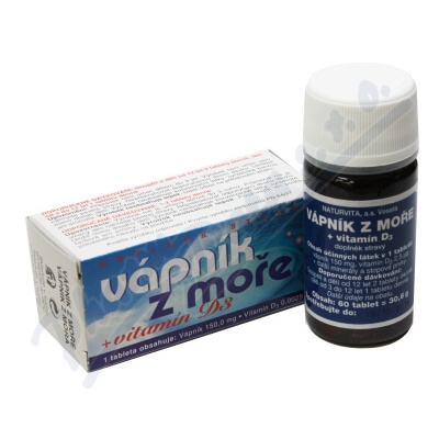 NATURVITA Wapno z morza + Witamina D3 tbl.60