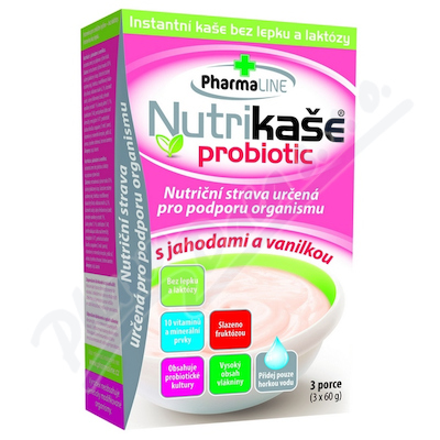 Nutrikaše Kaszka probiotic z truskawką i wanilią 180g (3x60g)