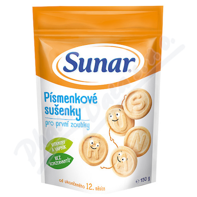 Sunar ciastka z literkami 150g