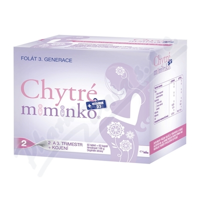 Chytré miminko metylofolian 2 z DHA tbl.60+cps.60