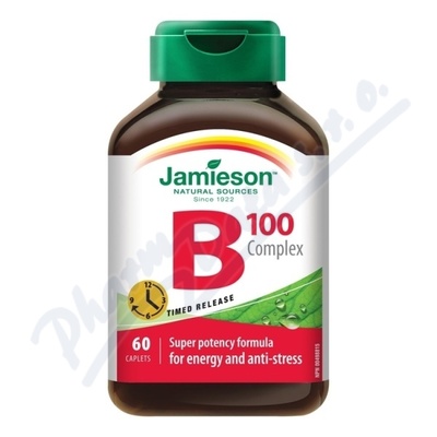 JAMIESON B-komplex 100mg z powolnym uwalnianiem tbl.60