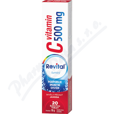 Revital C witamina 500mg Poziomka eff.tbl.20