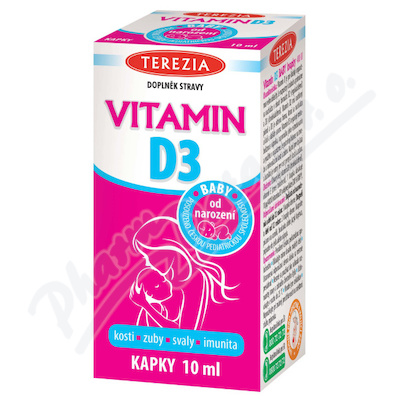 TEREZIA Witamina D3 baby od 1.miesiąca 400 IU 10ml