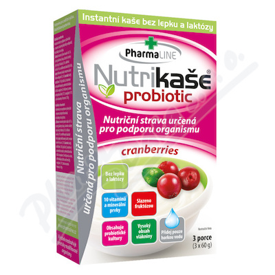 Nutrikaše Kaszka probiotic cranberries 180g (3x60g)