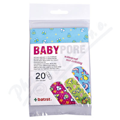 BABYPORE dětská náplast 19x56mm 20ks