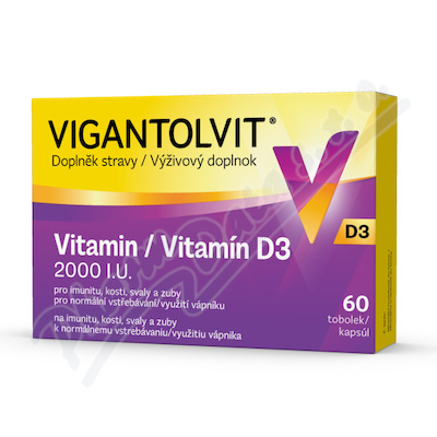 Vigantolvit D3 2000 I.U. 60 kapsułek