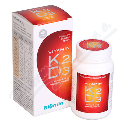 Biomin VITAMIN K2+D3 1000 I.U.tob.60