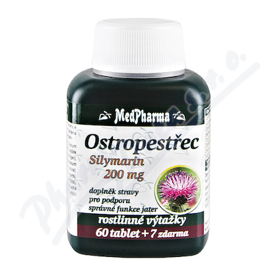 MedPharma Ostropest (Silymarin 200mg) tbl.67