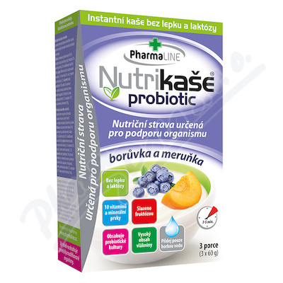 Nutrikaše Kaszka probiotic morela i jagoda 180g (3x60g)