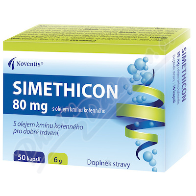 SIMETHICON 80mg z olejem z kminku cps.50