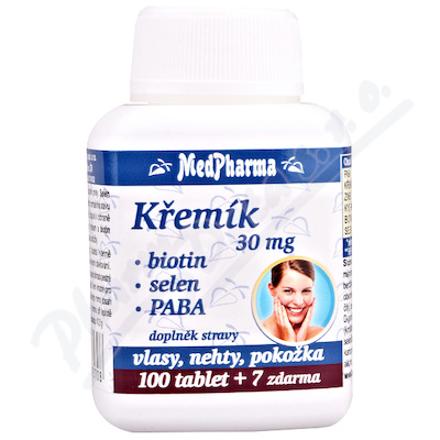 MedPharma Krzem 30mg+Biotyna+PABA tbl.107