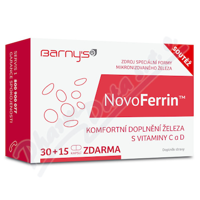 Barnys NovoFerrin cps.30+15 GRATIS