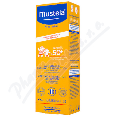 Mustela Opalovací mléko SPF50+ 40ml