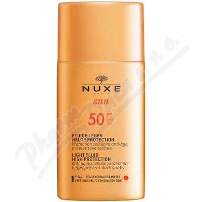 NUXE SUN Fluid SPF50 opal.fluid na obličej 50ml