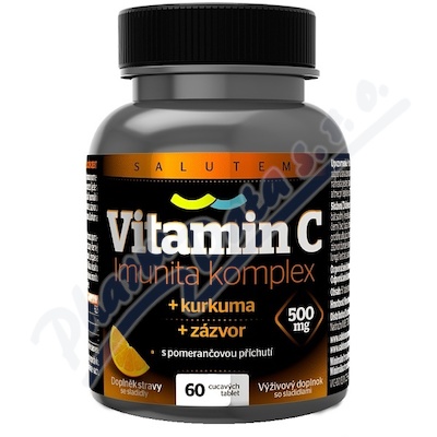 Witamina C 500mg Odporność kurkuma + imbir tbl.60