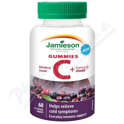 JAMIESON Witamina C+Immune Shield Gumisie past.60szt