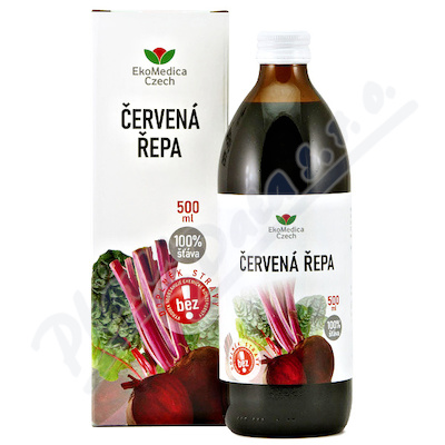 Czerwone buraczki 100% sok 500ml EKOMEDICA