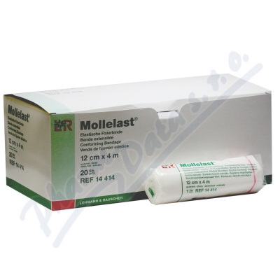 Obin.elast.fix.Mollelast v celofánu 12cmx4m 1ks