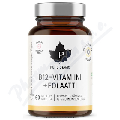 Puhdistamo Vitamin B12 Folate (malina) past.60