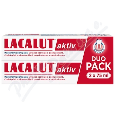 Lacalut Aktiv zubní pasta 2x75ml duo