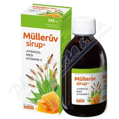 Müllerův sirup s jitrocelem medem a vit.C 245ml