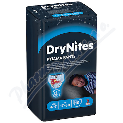 HUGGIES DryNites majtki trening.M 4-7/chłopiec/17-30kg/10szt