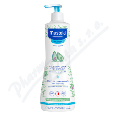 Mustela Jemný čisticí tělový a vlasový gel 750ml