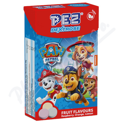 PEZ Dextrose hroznový cukr malina pomer.citron 30g