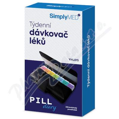 SimplyMed Pill diary dávkovač léků týdenní YHL015