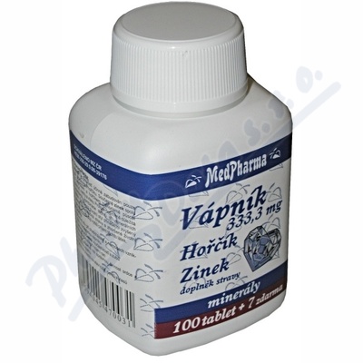 MedPharma Wapno+Magnez+Cynk tbl.107