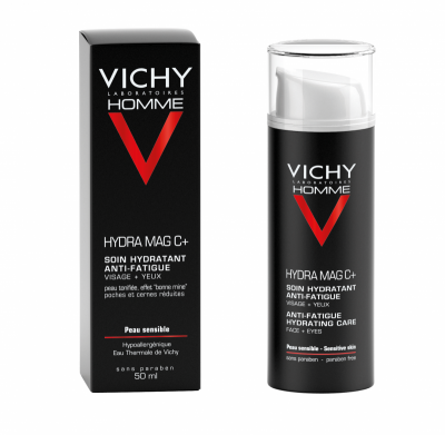 Vichy Homme Hydra Mag C+ Nawilżająca pielęgnacja przeciw oznakom zmęczenia 50 ml