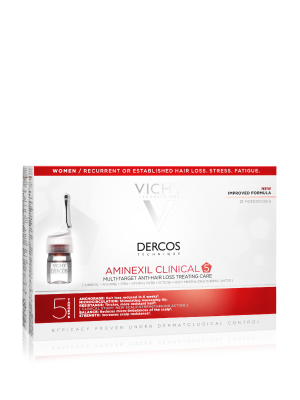 VICHY DERCOS Aminexil Clinical 5 dla kobiet 21x6ml