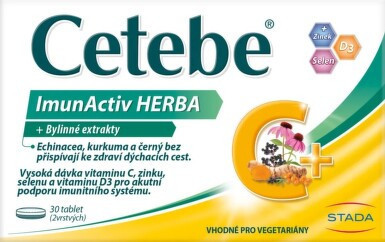 Cetebe ImunActiv HERBA +ekstrakty ziołowe tbl.30