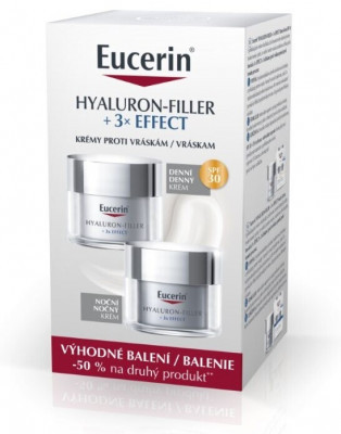 Eucerin HYALURON-FIL krem ​​na dzień SPF30+krem na noc 2x50ml 2024