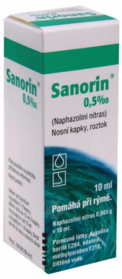 Sanorin 0.5mg/ml krople do nosa gtt 1x10ml