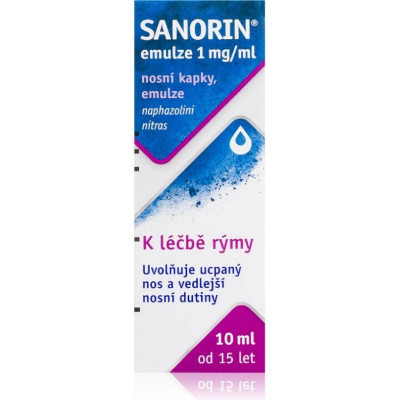 Sanorin 1mg/ml emulsja do nosa gtt 1x10ml