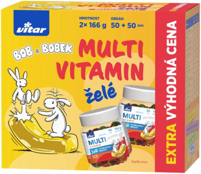 Vitar Multiwitamina Bob i Bobek żelki 2x50szt