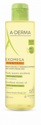 A-DERMA Exomega CONTROL Olejek zmiękczający pod prysznic 500ml