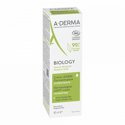 A-DERMA BIOLOGY Lekki krem ​​nawilżający 40ml