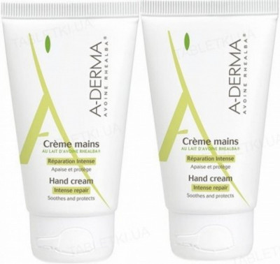 A-DERMA Krem do rąk i paznokci 50ml DUO