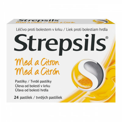 Strepsils Miód i Cytryna 0,6mg/1,2mg 24tbl.