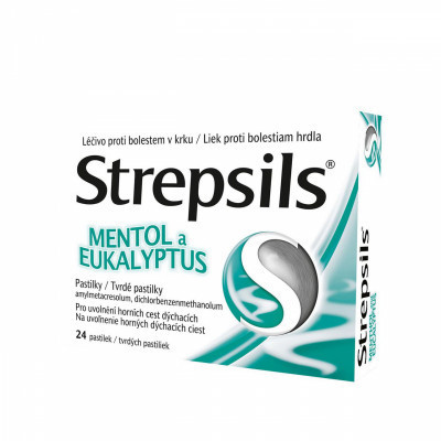 Strepsils Mentol i Eukaliptus 0,6mg/1,2mg 24tbl.