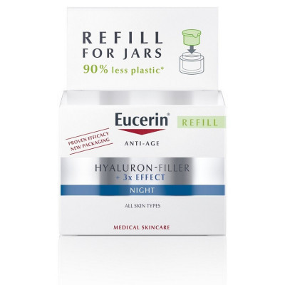 EUCERIN HYALURON-FILLER+3xEFFECT krem ​​na noc REFILL 50ml