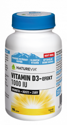 NatureVia Witamina D3-Efekt 1000 IU tbl.90