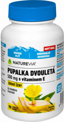 NatureVia Wiesiołek dwuletni 500mg+wit.E cps.90