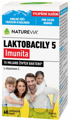 NatureVia Laktobacily 5 Odporność cps.60