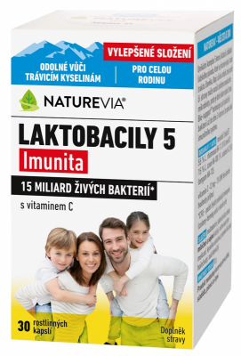 NatureVia Laktobacily 5 Odporność cps.30