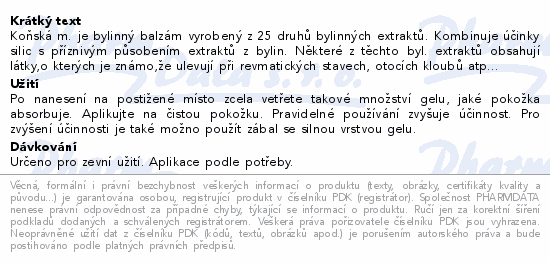 Koňská mast s konopím hřejivá 250ml