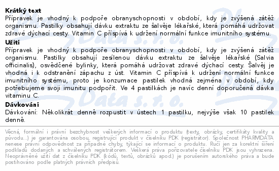 Cemio Alpejskie pastylki szałwia i witamina C pst.30+10