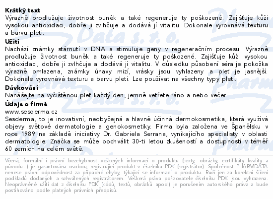 SESDERMA SESGEN 32 sérum aktivující buňky 30ml